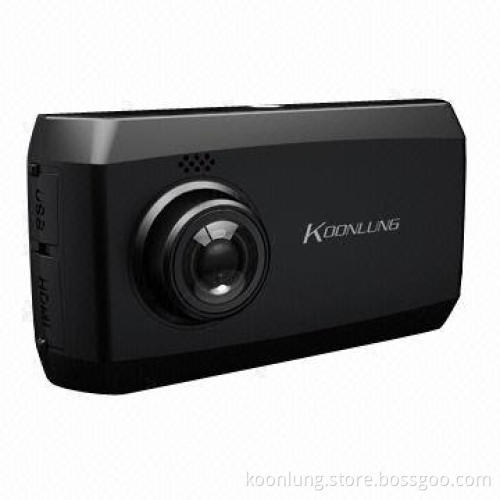 Ambarella Car DVR, Full HD, Full Glass Lens Low Light Sensor and Soft-touch Rubber Case